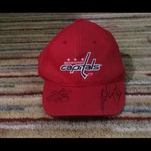 Signed capitals hat